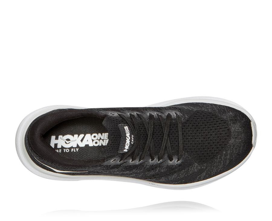 Hoka One One Bezecke Topanky Damske Čierne/Biele - Cavu 3 - 10837-VWXM